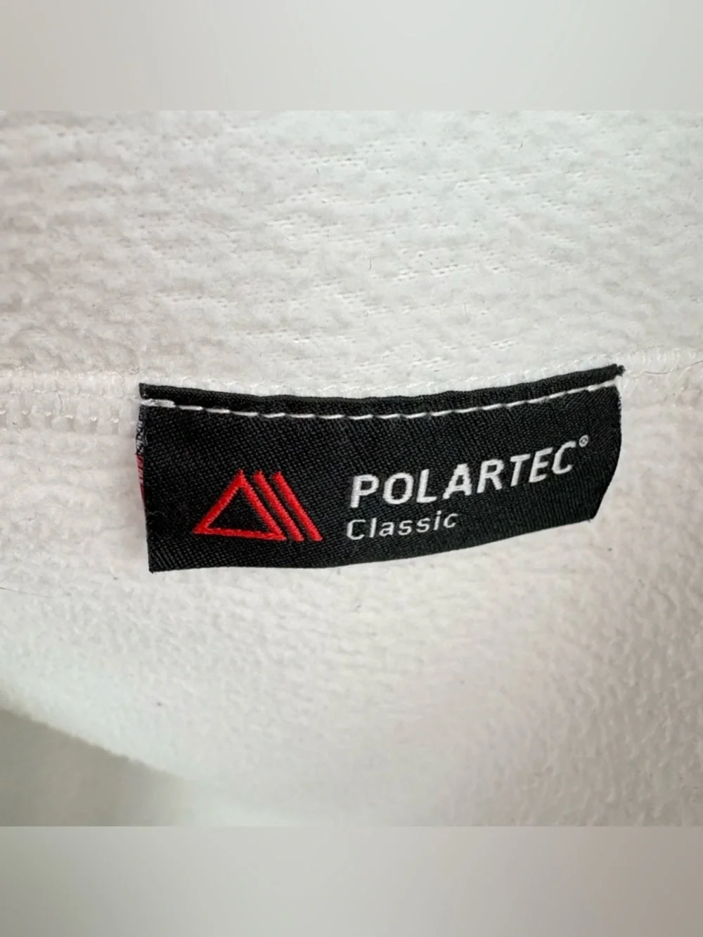 NORTH FACE  Polartec Classic Women’s White Fleece Zip Hoodie Size S